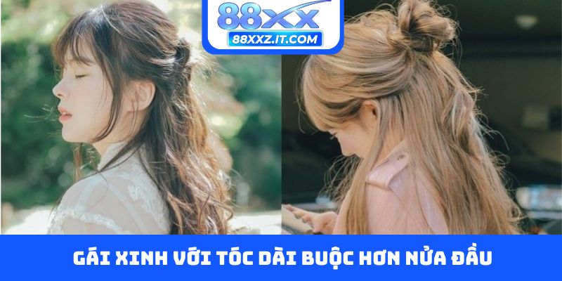 Gái xinh với tóc dài buộc hơn nửa đầu