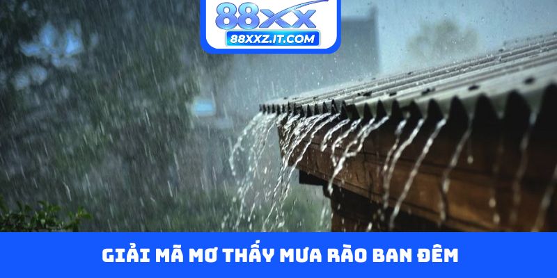 Giải mã mơ thấy mưa rào ban đêm